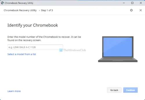 google chrome store chromebook recovery