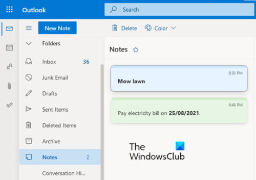 Where Do I Find The Sticky Notes In Outlook