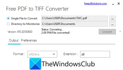 How To Convert Pdf Document To A Multipage Tiff Image In Windows