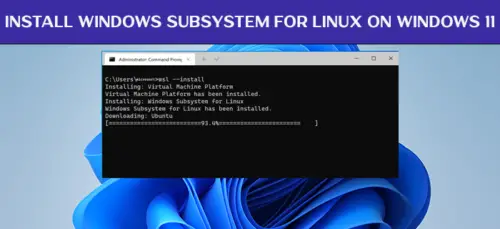 how to install linux on windows 11