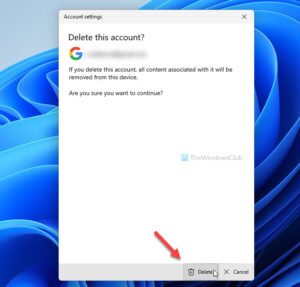 How to sign out of email account in Mail app in Windows 11