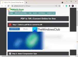 How To Convert PDF Document To A Multipage TIFF Image In Windows