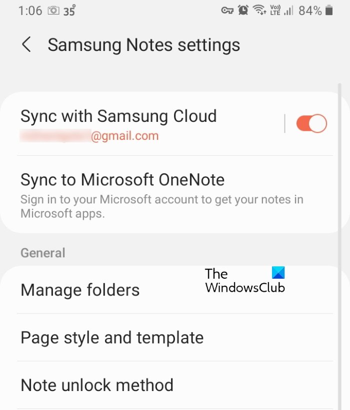 onenote samsung note