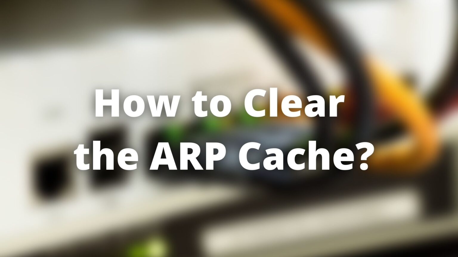 clear arp table windows cmd