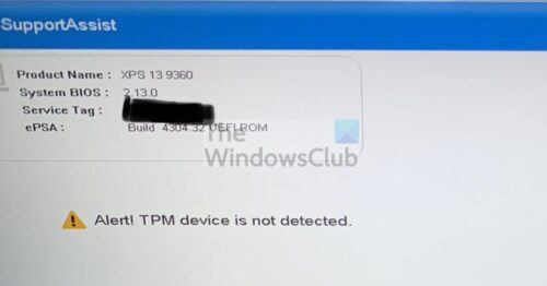 Alert tpm device is not detected dell что делать