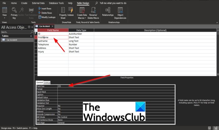 How To Change The Field Size In Microsoft Access