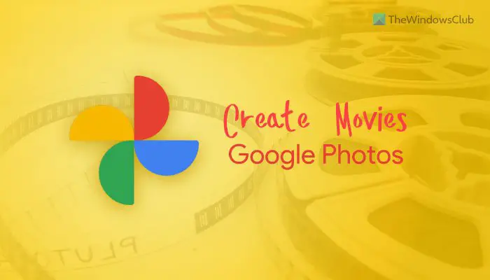 How to create movies in Google Photos for web