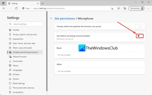 Stop Chrome, Edge, Firefox from accessing Webcam or Mic in Windows 11