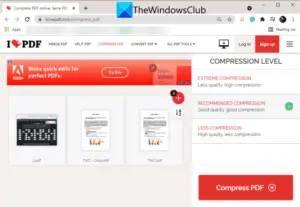 Batch Compress PDF Files Using Free Software And Online Tools