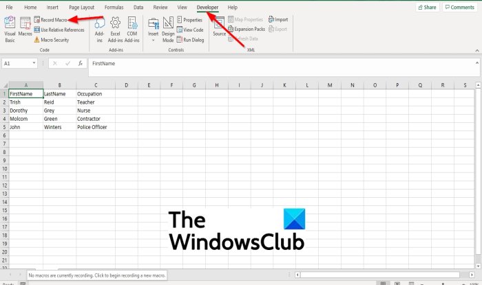 How To Create And Run A Macro In Excel