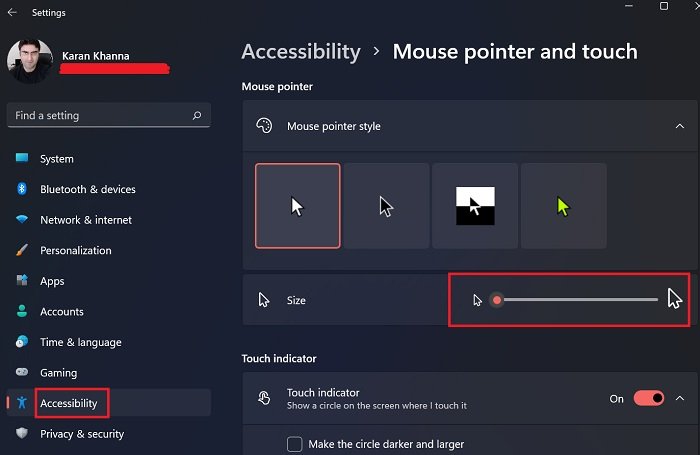 change mouse icon