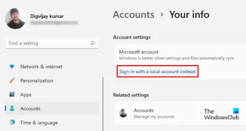 how to change microsoft account used on my pc
