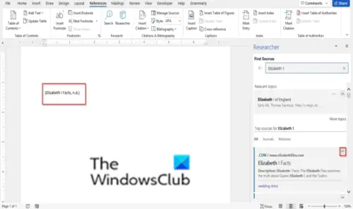 How to use Researcher in Microsoft Word to research for Papers