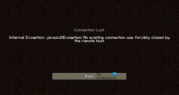 Fix Internal Exception Java.IO.IOException Minecraft problem