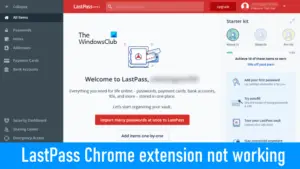 chrome lastpass extension js error