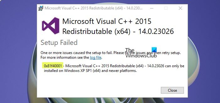 Fix 0x81f Microsoft Visual C Error On Windows 11 10