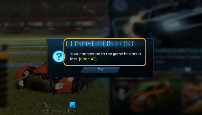 Rocket League Error 42