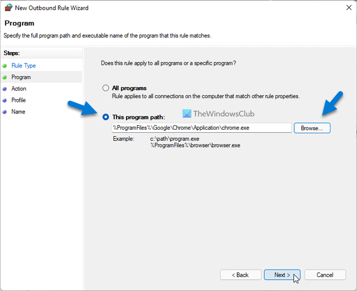 How to block an application from accessing the internet in Windows 11/10