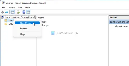 How to create new Local Account in Windows 11