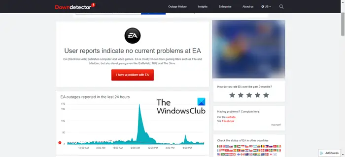 EA App is down: Connectivity Issues News