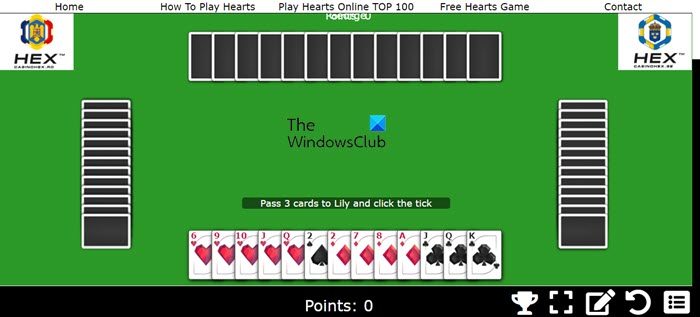 online hearts card game multiplayer free