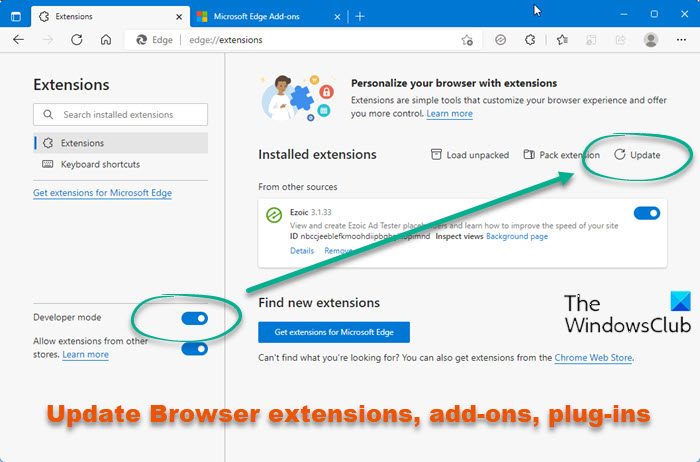 Add, Remove or Disable Browser Extensions and Add ons in Chrome, Firefox,  Opera 