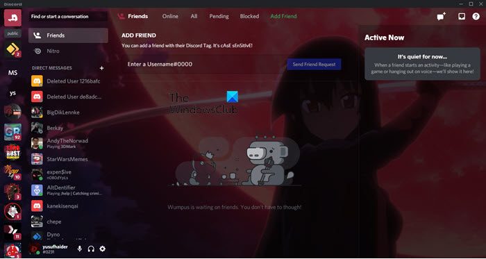 How to change Discord Background