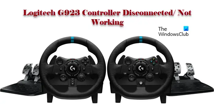 Logitech G923 Controller Disconnected or Not working on PC