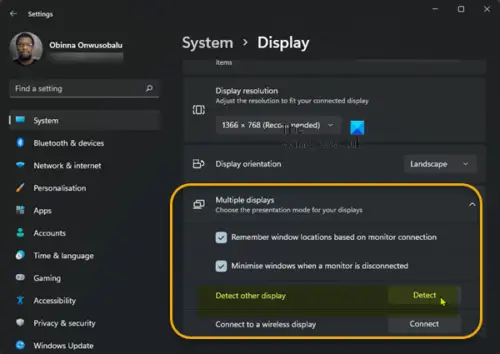 windows-11-10-not-detecting-hdmi-tv-or-4k-tv