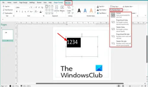 How To Apply A Number Style In Publisher