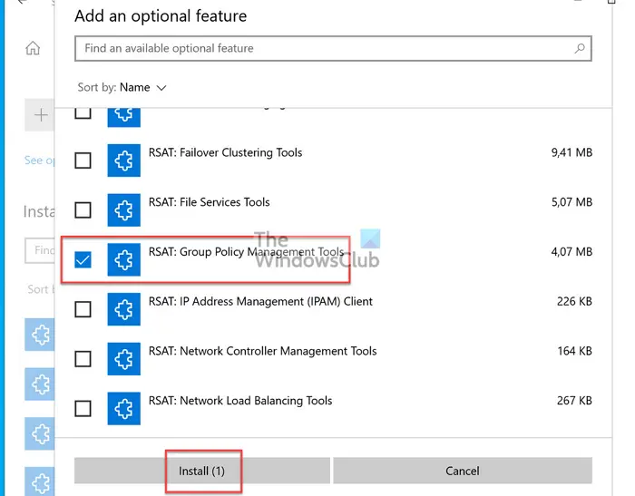 RSAT Group Policy Management Tools