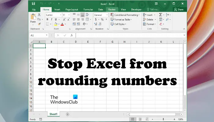 How To Stop Excel From Rounding Numbers