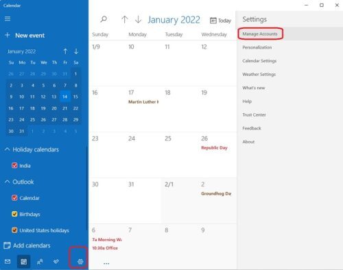 How to use Calendar App in Windows 11 PC