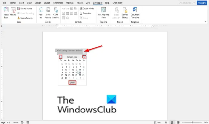 How To Insert A Date Picker Content Control In Word Trendradars Latest