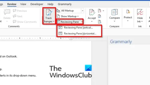 how-to-turn-on-or-off-reviewing-pane-in-microsoft-word