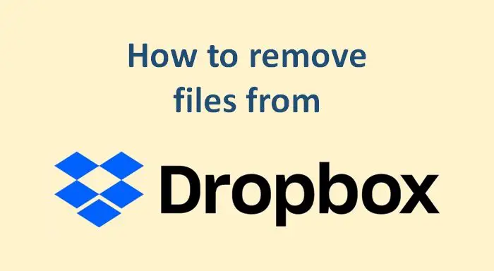 Comment Supprimer Des Fichiers De Dropbox Sans Les Supprimer