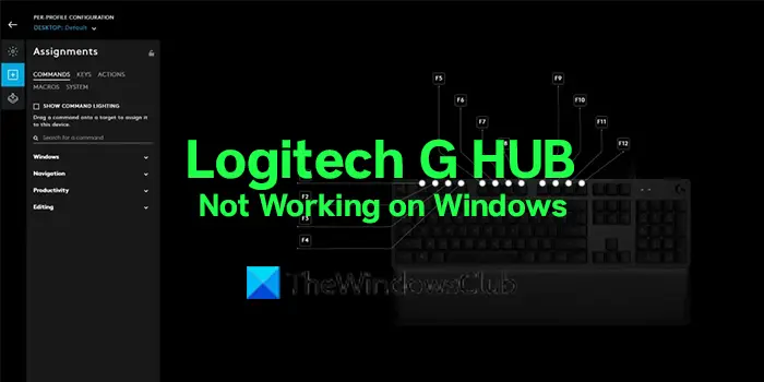 Fix Logitech G working on Windows 11/10