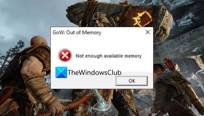 Fix Not Enough Available Memory Error On God Of War Gow