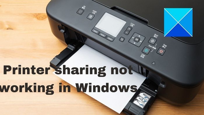 Sharing printer windows 10