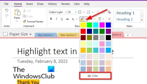 how-to-highlight-text-and-notes-in-onenote