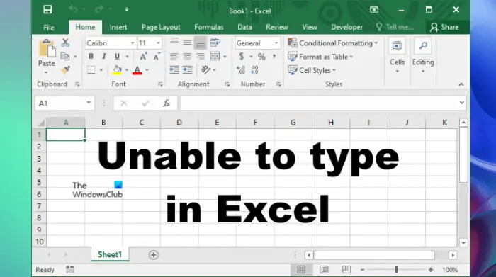 Es Können Keine Zahlen Oder Daten In Eine Excel-Zelle Eingegeben Werden