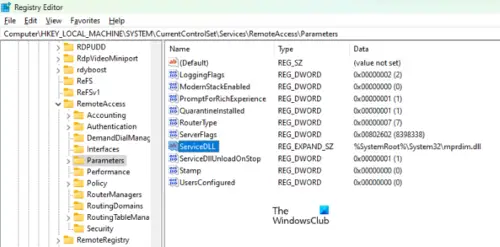 Routing and Remote Access Service not starting on Windows 11/10