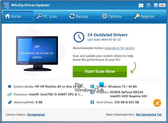 Winzip Driver Updater Free 1