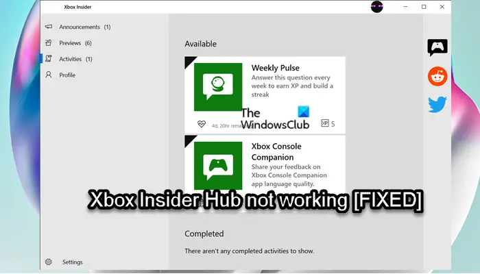 xbox insider hub app