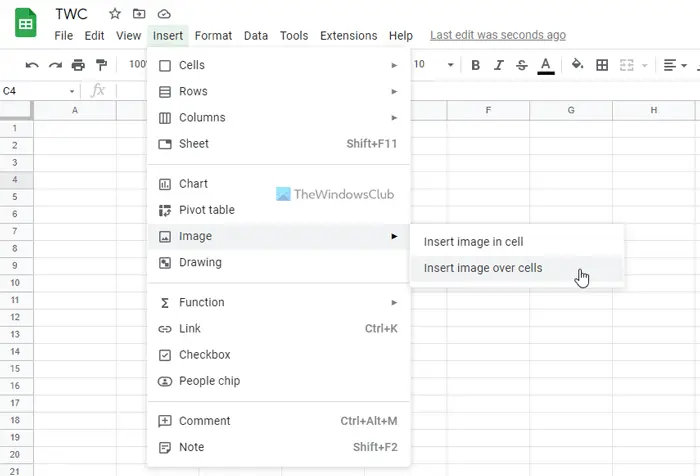 How To Add An Image In Google Sheets