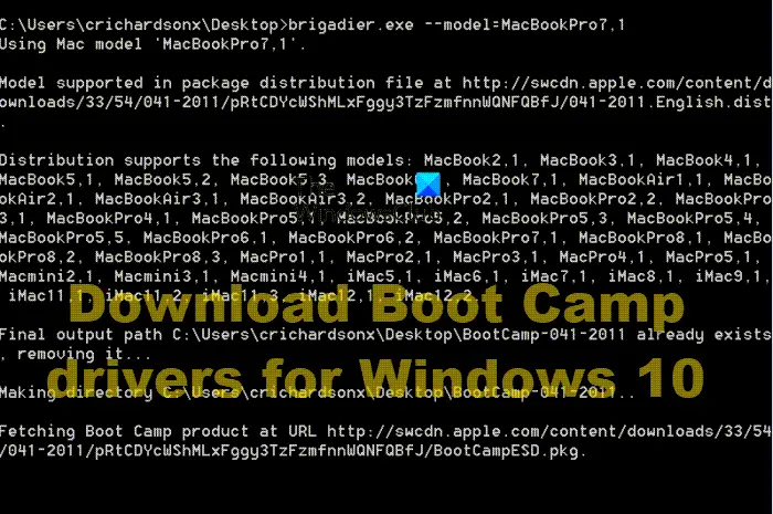boot camp windows 10 download