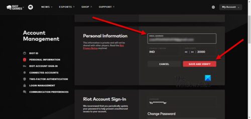 How to change Riot Games Username, Password, Tagline, etc.