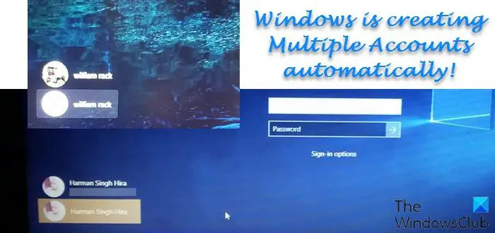 Windows Erstellt Automatisch Mehrere Konten