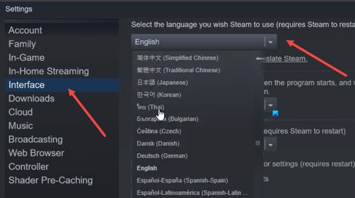 Steam Community :: Guide :: Changing the language to English