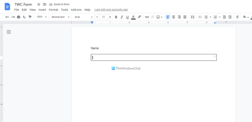 How To Create Fillable Form In Google Docs